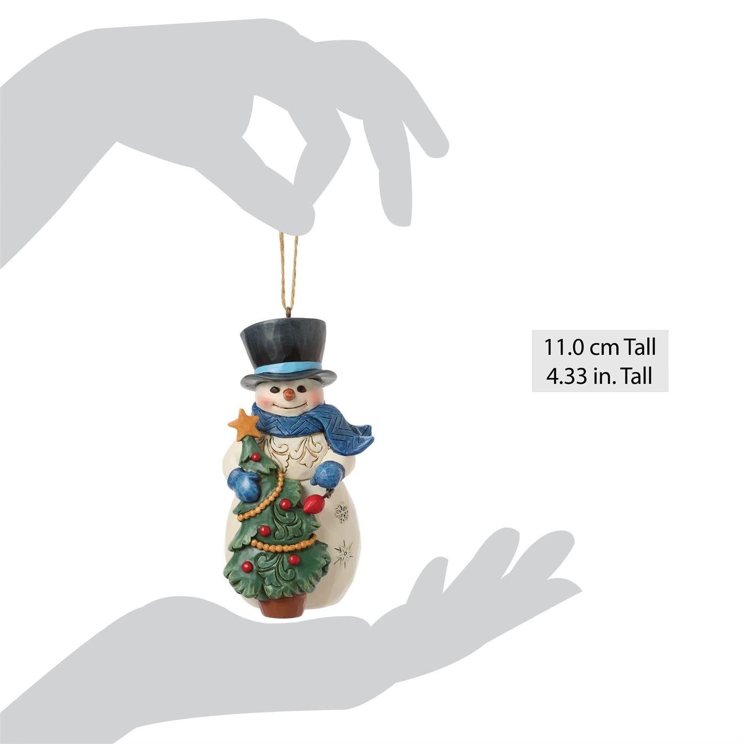 Snowman with Tree Ornament - Country N More Gifts