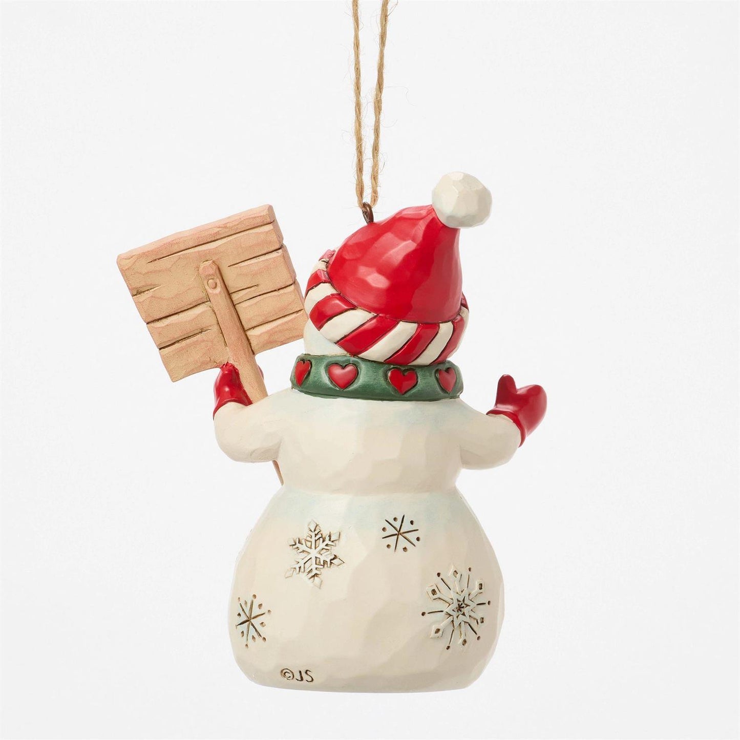 Snowman Peace & Joy Sign Ornament - Country N More Gifts
