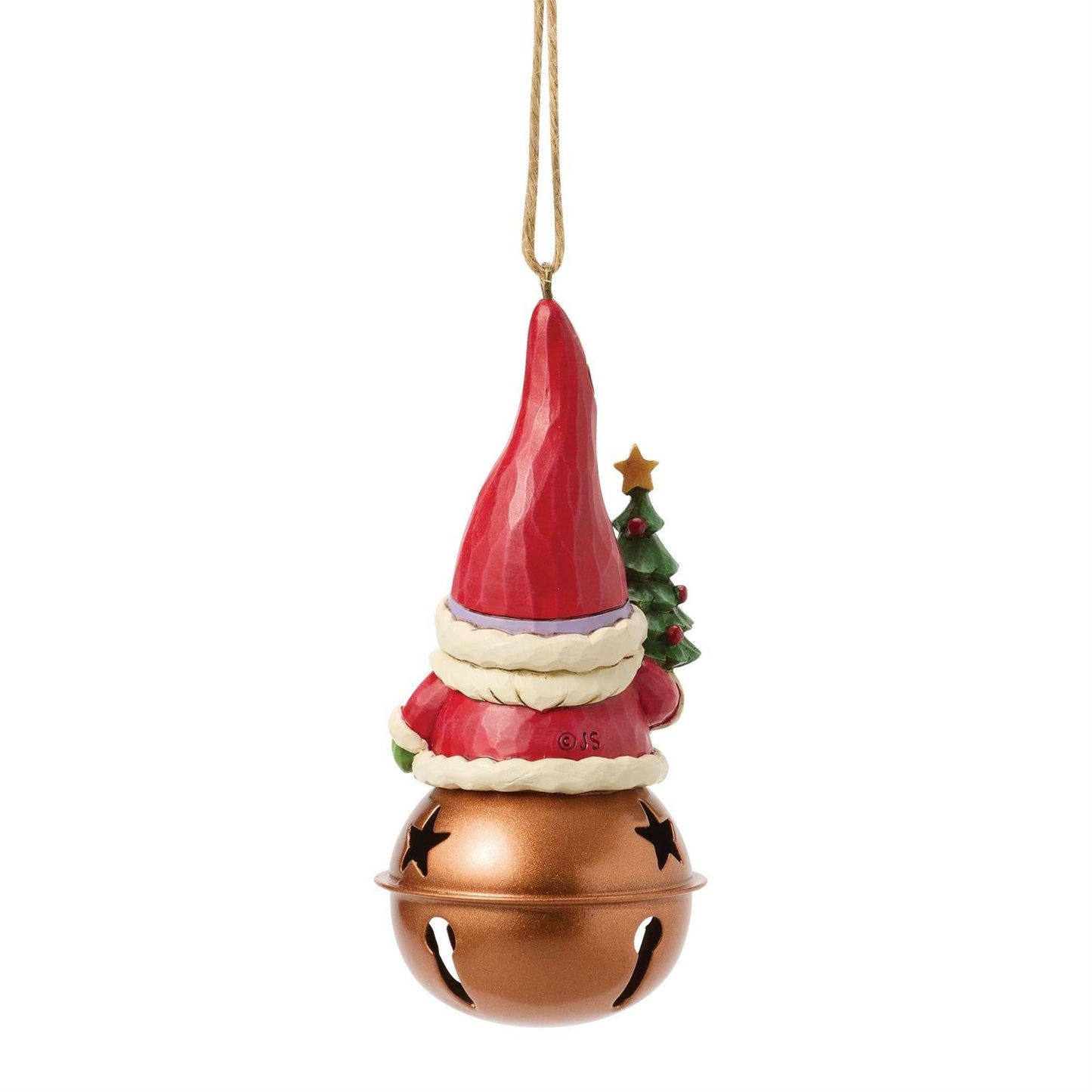 Christmas Gnome on Bell Ornament - Country N More Gifts