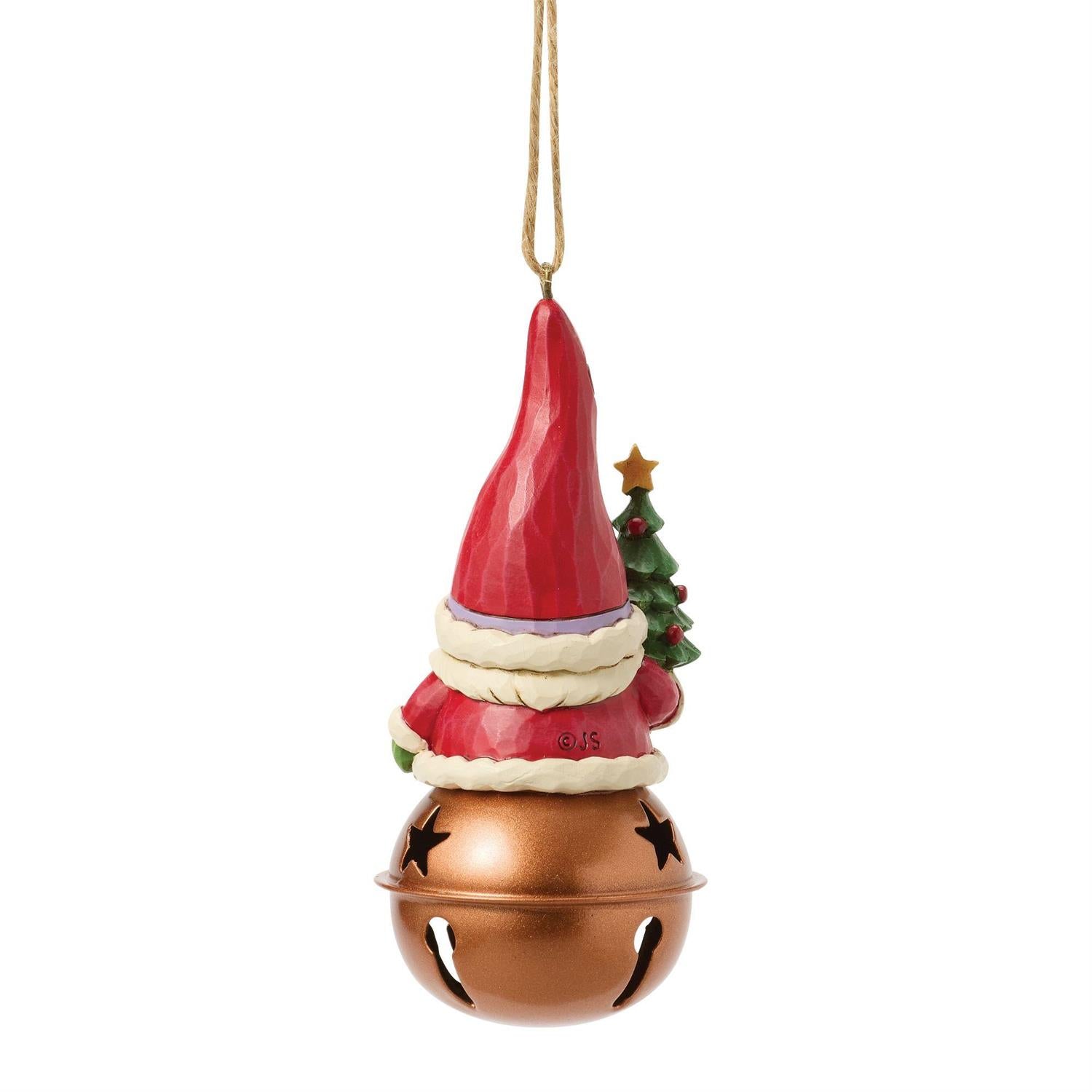Christmas Gnome on Bell Ornament - Country N More Gifts