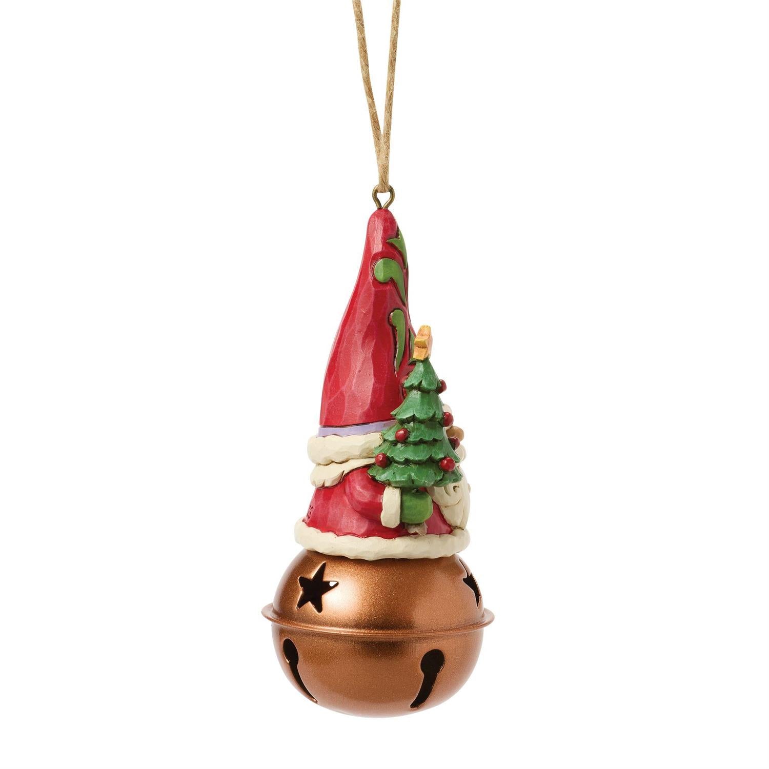 Christmas Gnome on Bell Ornament - Country N More Gifts