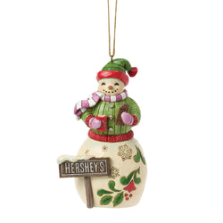 Snowman with Hershey Sign Ornament - Country N More Gifts
