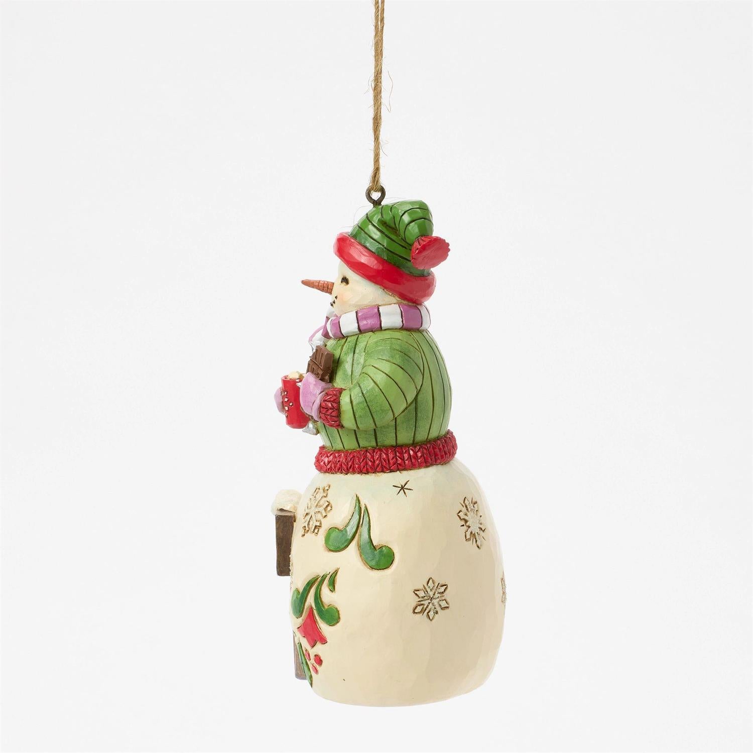 Snowman with Hershey Sign Ornament - Country N More Gifts