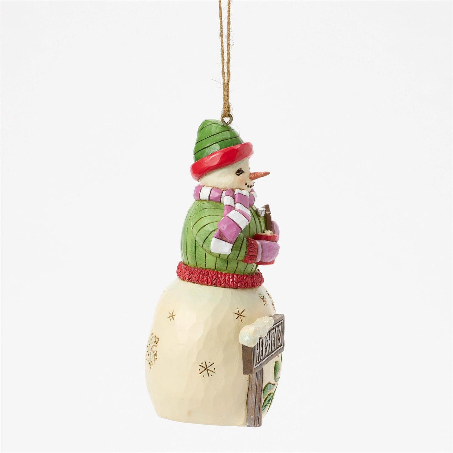 Snowman with Hershey Sign Ornament - Country N More Gifts