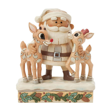 Woodland Santa with Reindeers - Country N More Gifts
