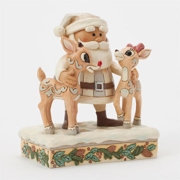Woodland Santa with Reindeers - Country N More Gifts