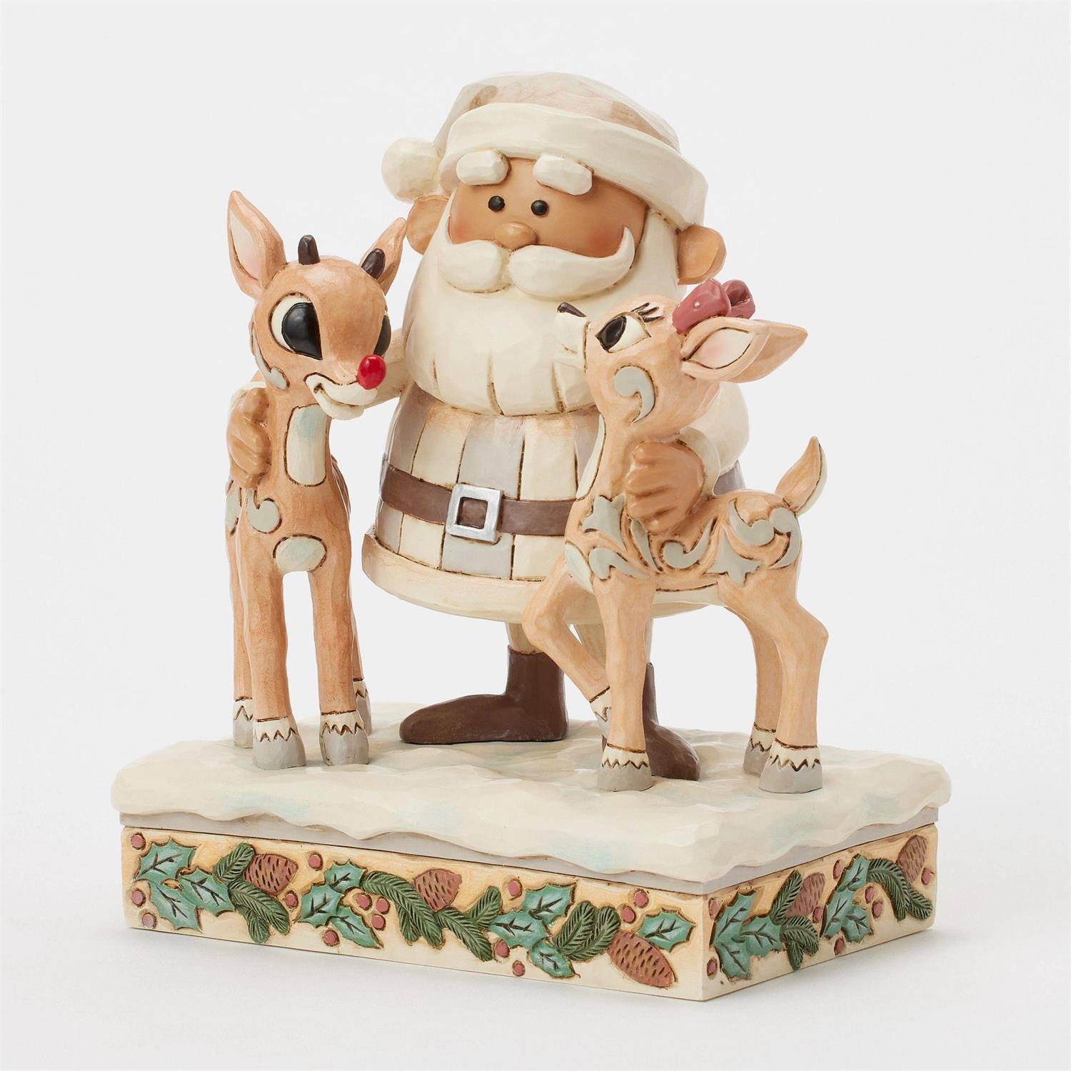 Woodland Santa with Reindeers - Country N More Gifts