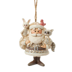 Woodland Santa with Animals Hanging Ornament - Country N More Gifts