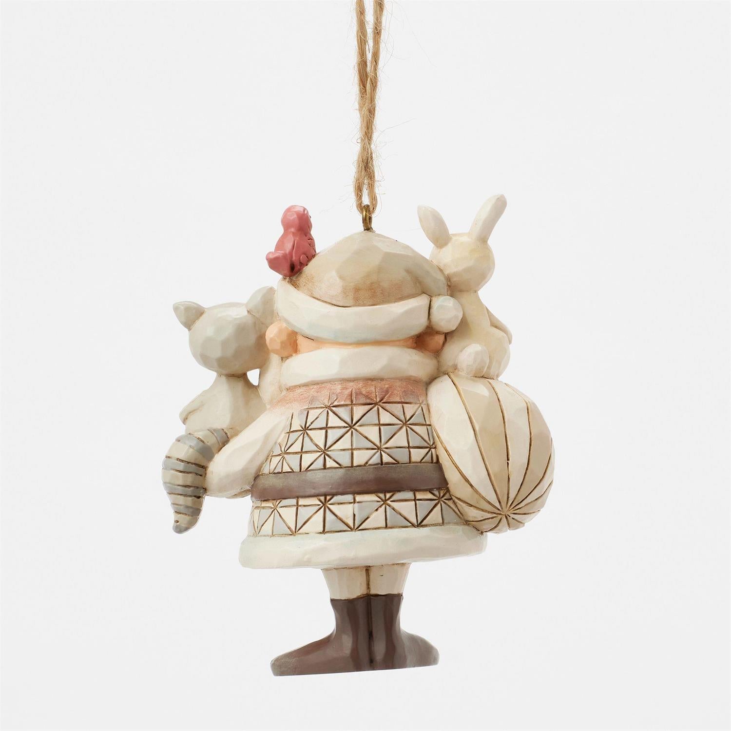 Woodland Santa with Animals Hanging Ornament - Country N More Gifts