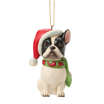 Christmas Dog Frenchie Ornament - Country N More Gifts