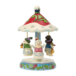 Winter Dancers - Rotating Snowman Carousel Figurine - Country N More Gifts