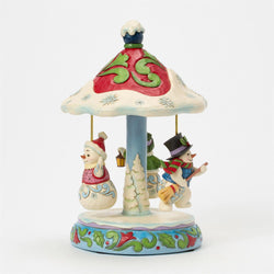Winter Dancers - Rotating Snowman Carousel Figurine - Country N More Gifts