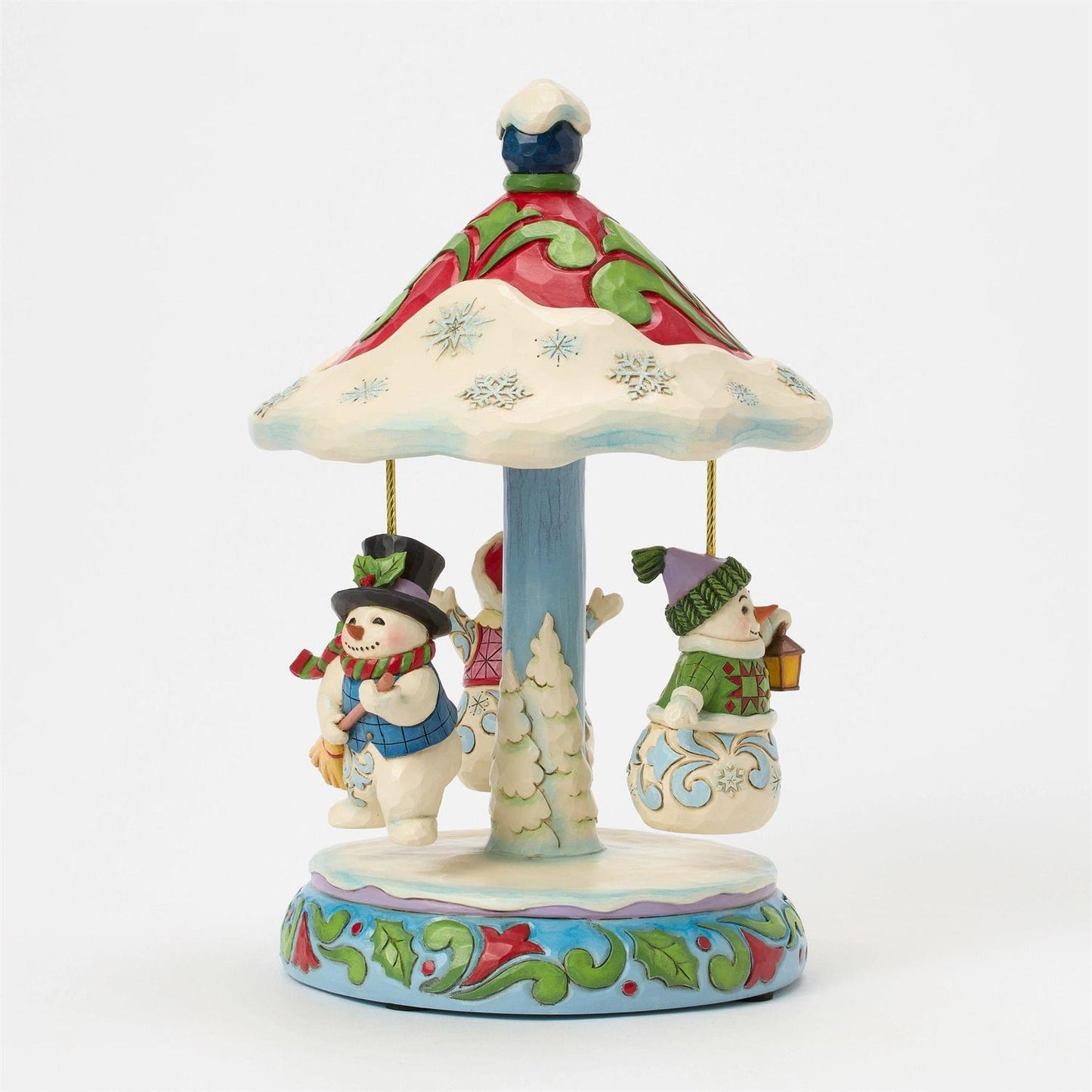 Winter Dancers - Rotating Snowman Carousel Figurine - Country N More Gifts