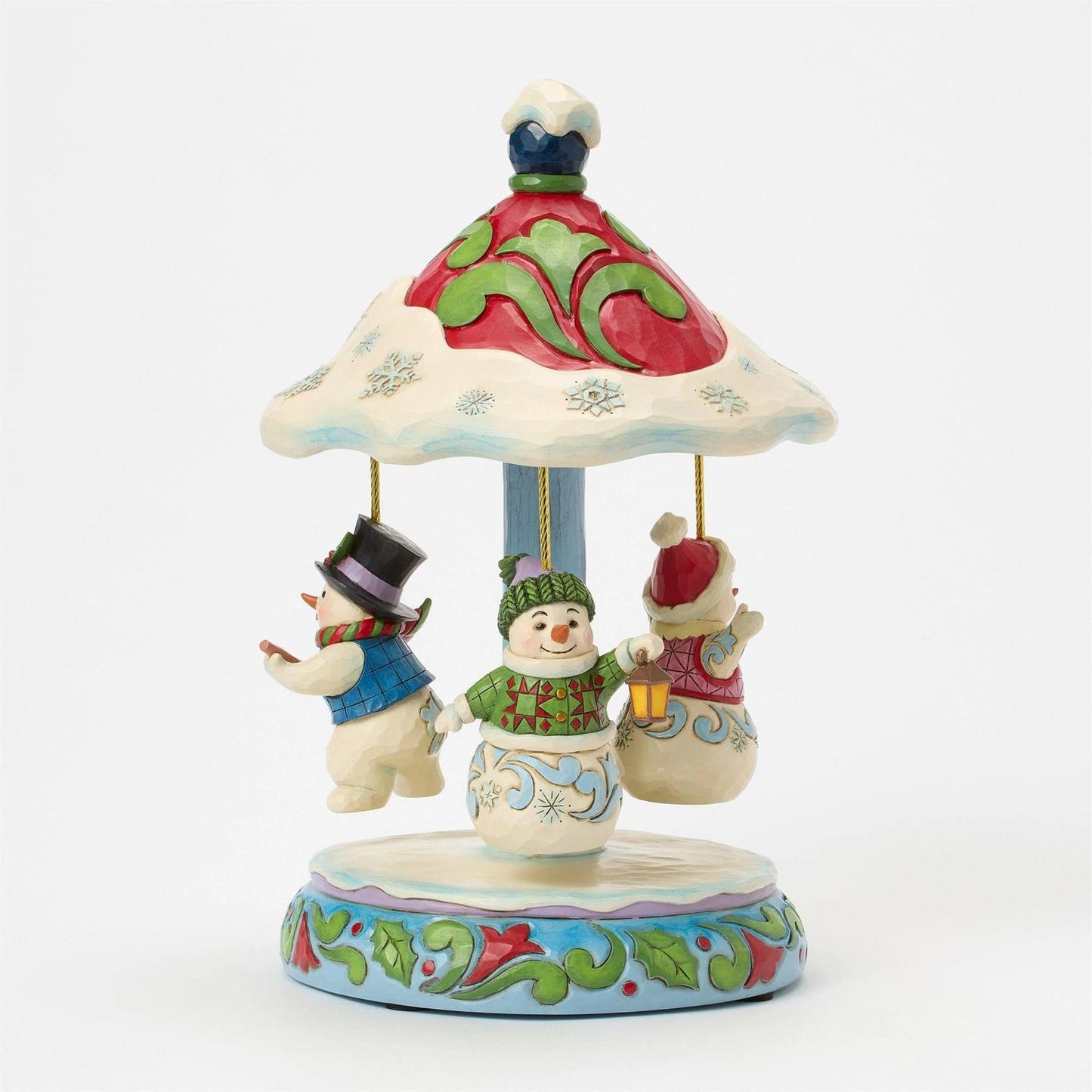 Winter Dancers - Rotating Snowman Carousel Figurine - Country N More Gifts