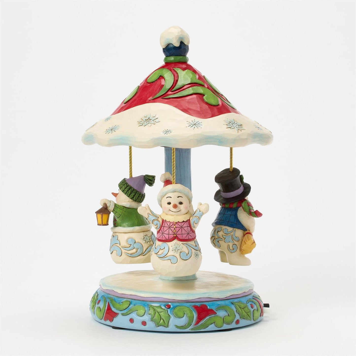 Winter Dancers - Rotating Snowman Carousel Figurine - Country N More Gifts