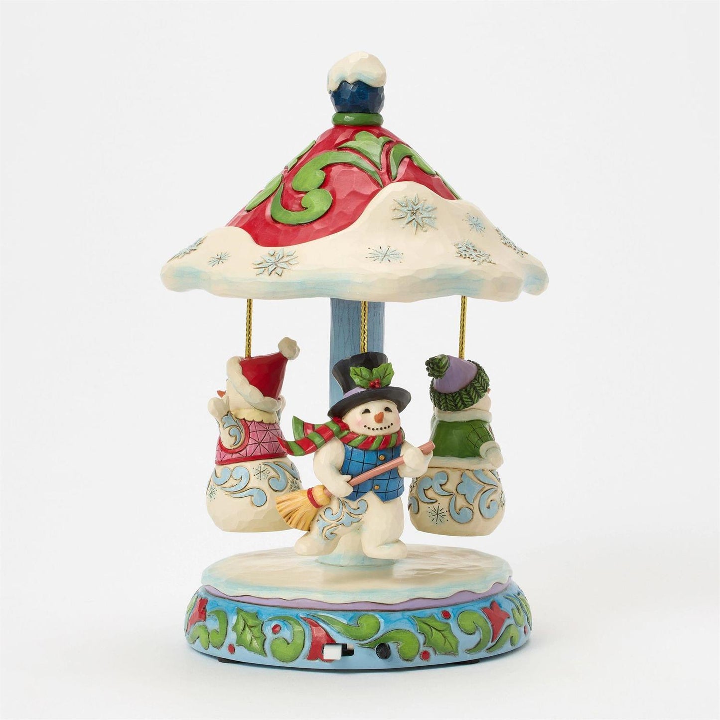 Winter Dancers - Rotating Snowman Carousel Figurine - Country N More Gifts