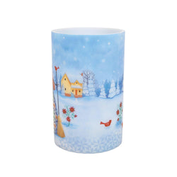Snowman with Cardinals Candle - Country N More Gifts