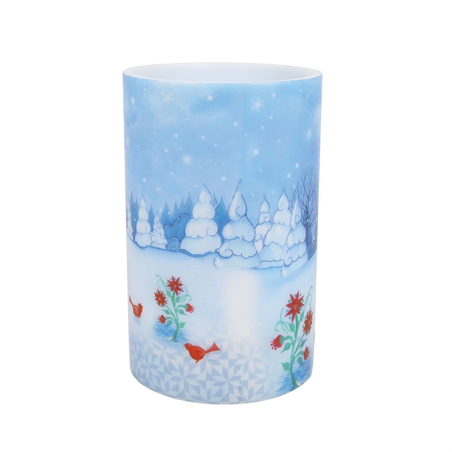 Snowman with Cardinals Candle - Country N More Gifts