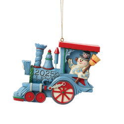 Dated 2025 Frosty in Train Ornament - Country N More Gifts
