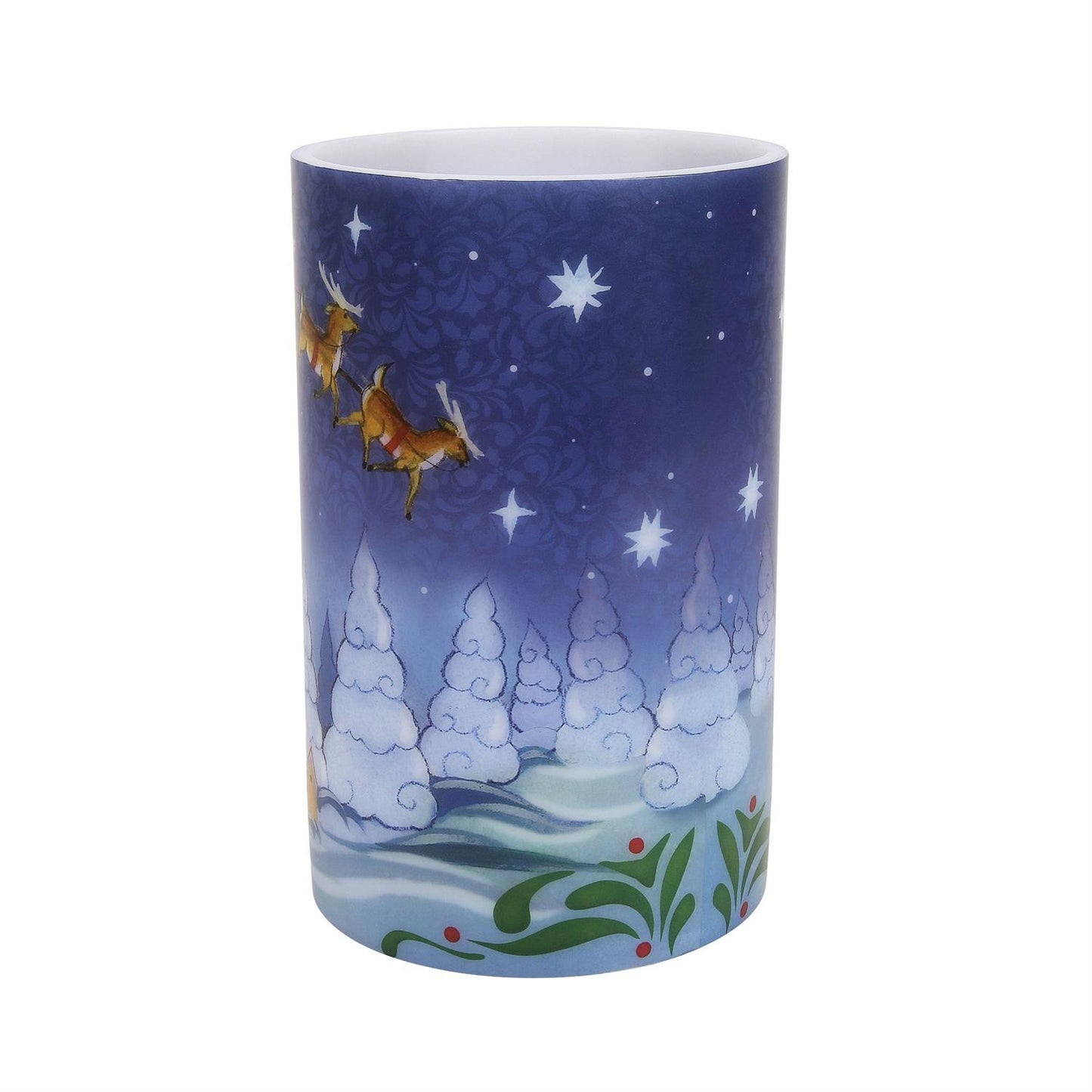 Santa in Sleigh Candle Sleeve - Country N More Gifts