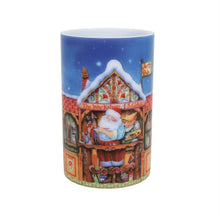 Santa's Toy Shop Candle Sleeve