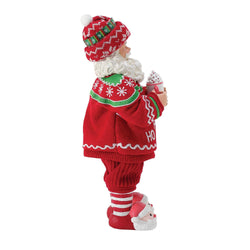 Buy Possible Dreams at CountryNMoreGifts.com Santa in his Comfy Outfit holding a cup of Hot Cocoa