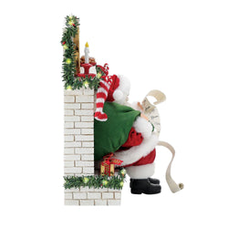 Buy Possible Dreams at CountryNMoreGifts.com Santa coming down the Chimney with his List in hand