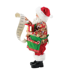 Buy Possible Dreams at CountryNMoreGIfts.com Santa looking at his Toy List