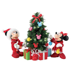 Buy Possible Dreams at CountryNMoreGifts.com Mickey and MInnie Decorating their Tree in their Pajamas