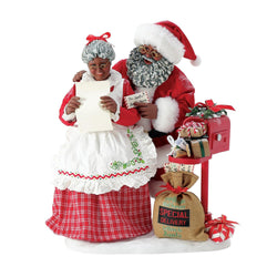 Buy Possible Dreams at CountryNMoreGifts.com Santa and Mrs. Claus reading letters from children 