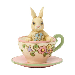 Bunny in Teacup Mini Figurine - Country N More Gifts