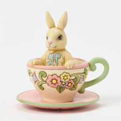 Bunny in Teacup Mini Figurine - Country N More Gifts