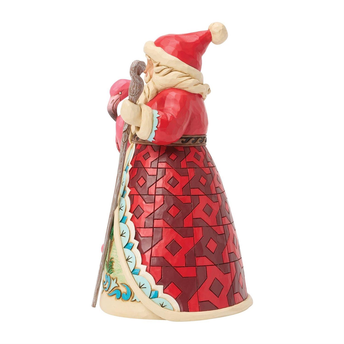 It's a Magical Pinkmas - Santa with Flamingo Figurine - Country N More Gifts
