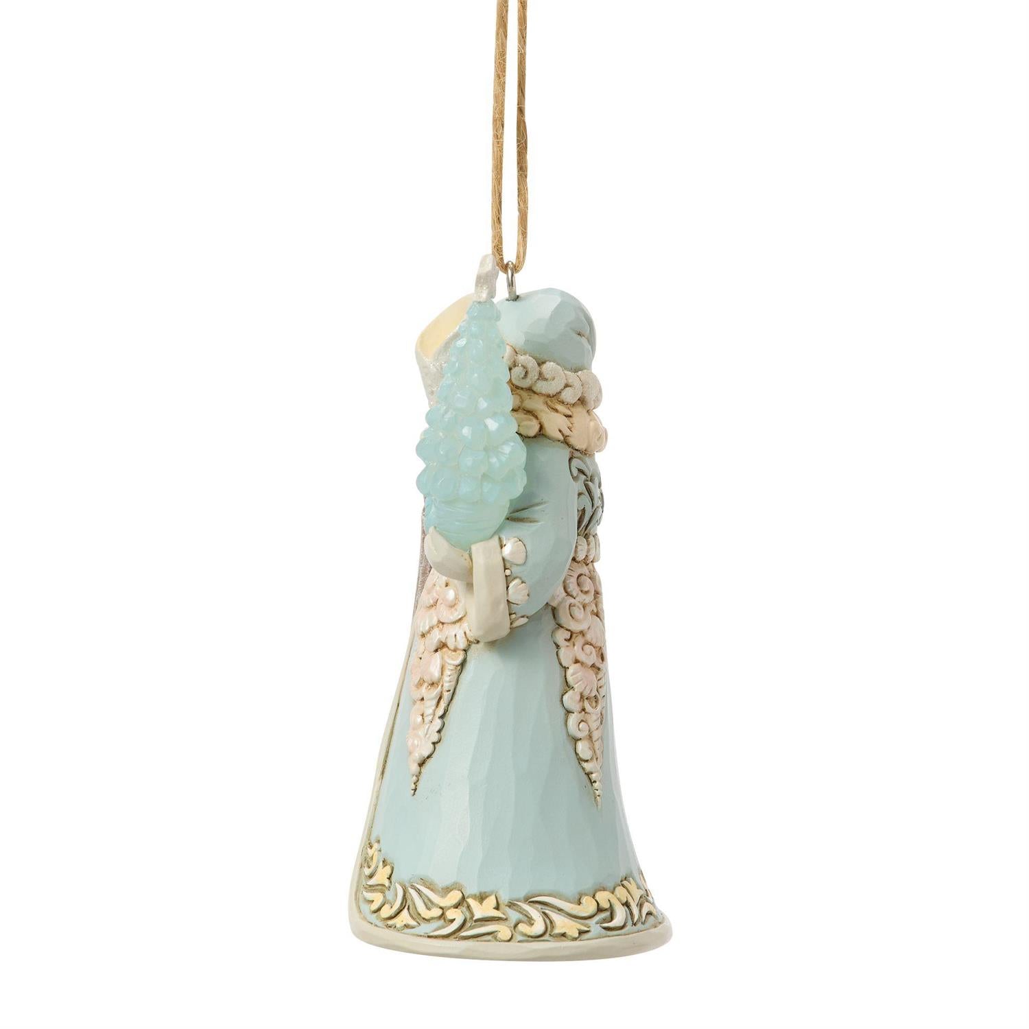 Santa with Sea Glass Tree Ornament - Country N More Gifts