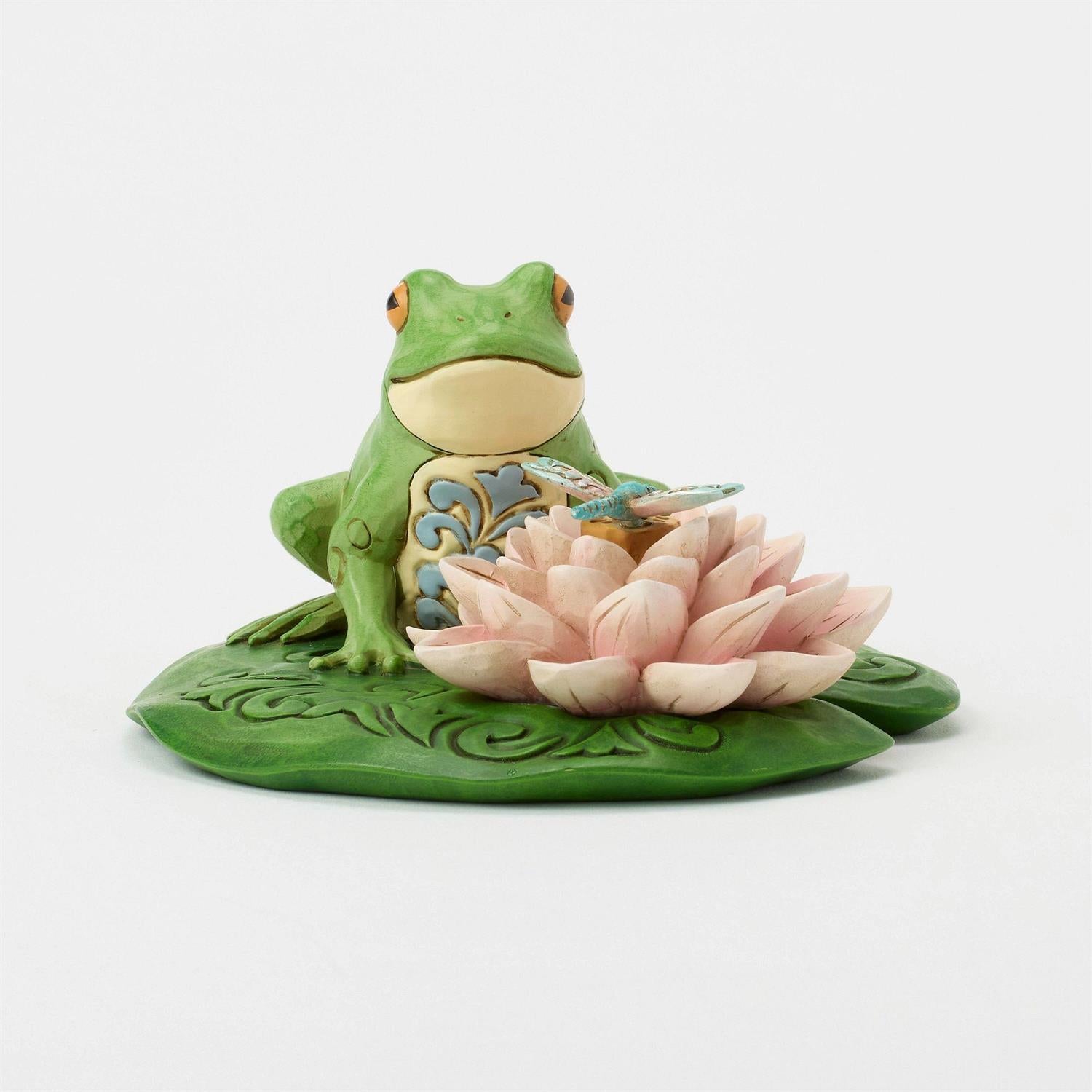 Lilypad Landing - Frog on Lilypad Figurine - Country N More Gifts