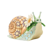 Snail with Daisy Flower Figurine