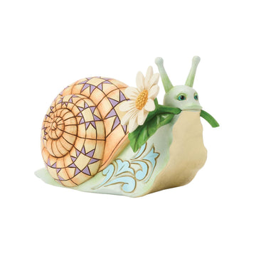 Snail with Daisy Flower Figurine - Country N More Gifts