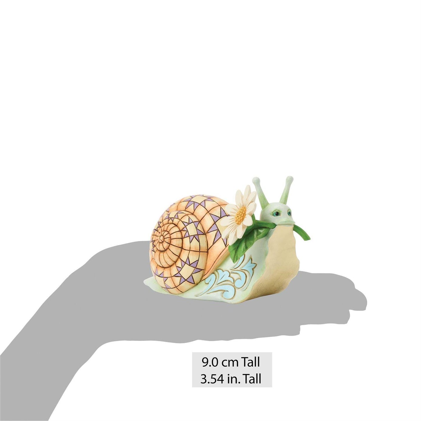 Snail with Daisy Flower Figurine - Country N More Gifts