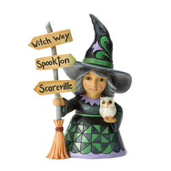 Witch Way - Good Witch Next to Broom Sign - Country N More Gifts