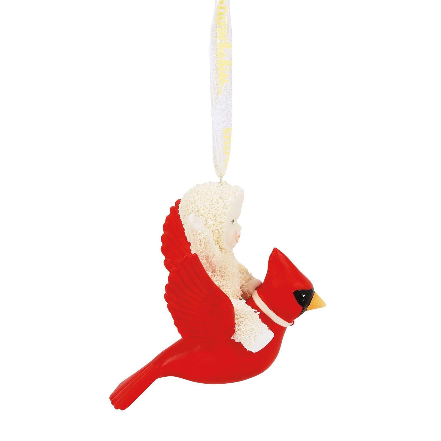 Buy Snowbabies at CountryNMoreGifts.com Snowbaby on a Cardinal Ornament