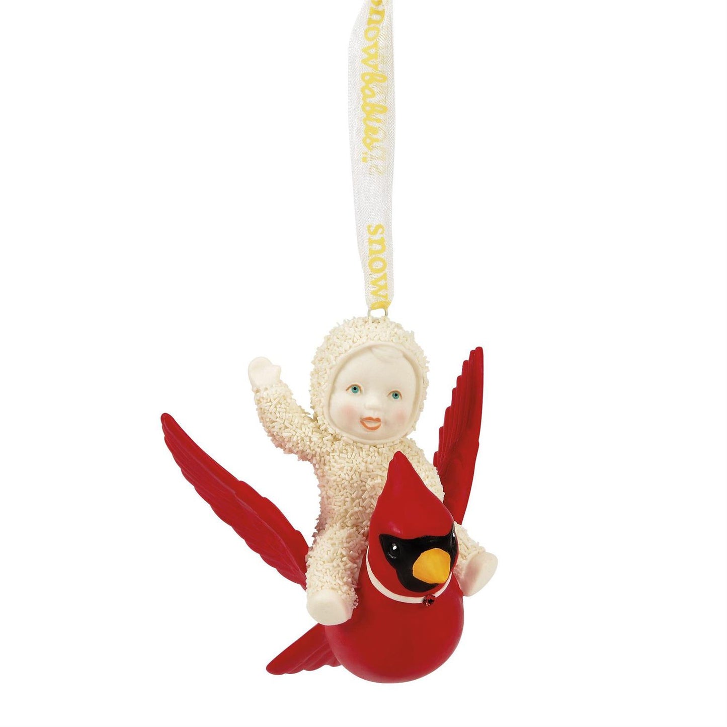 Buy Snowbabies at CountryNMoreGifts.com Snowbaby on a Cardinal Ornament