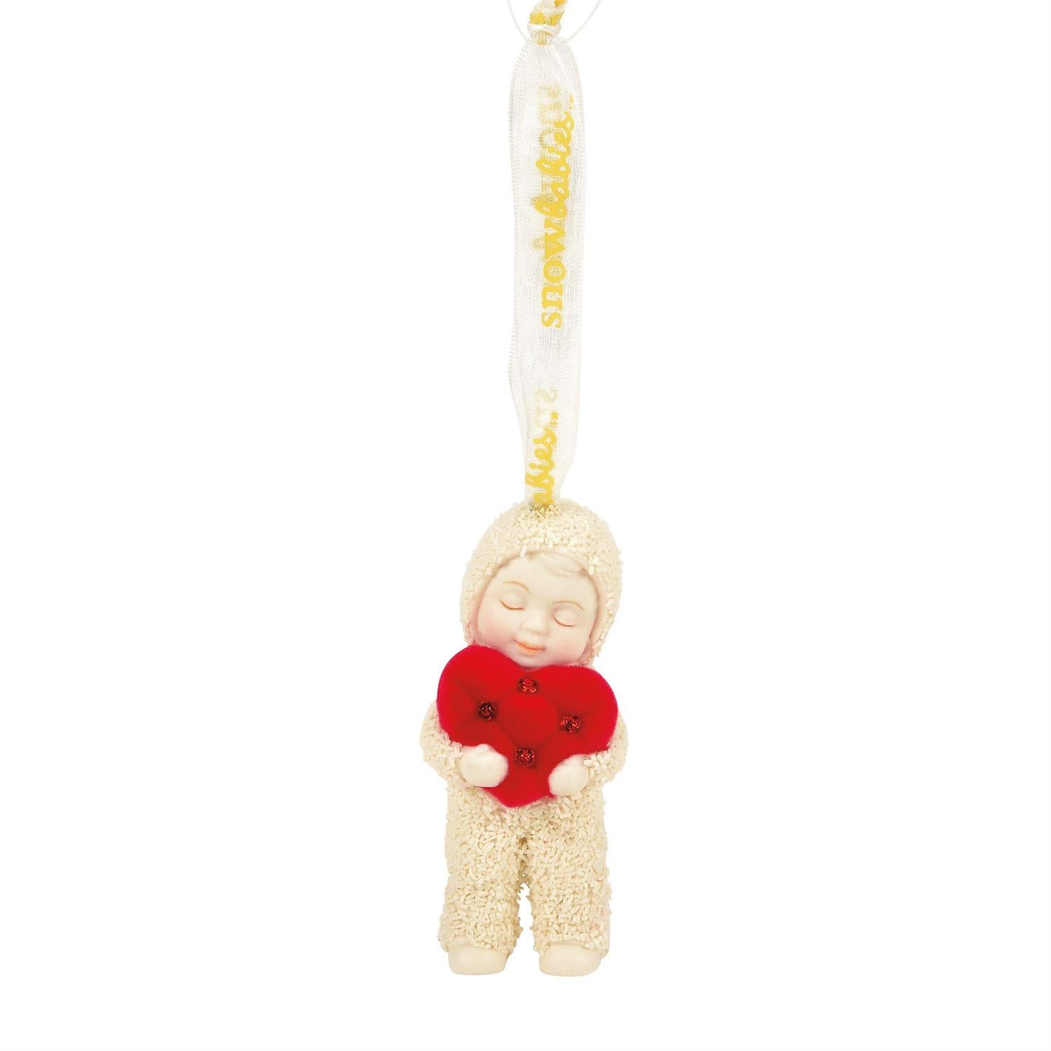 Buy Snowbabies at CountryNMoreGifts.com Snowbaby holding a heart Ornament