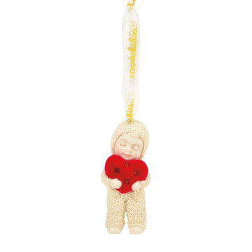 Buy Snowbabies at CountryNMoreGifts.com Snowbaby holding a heart Ornament