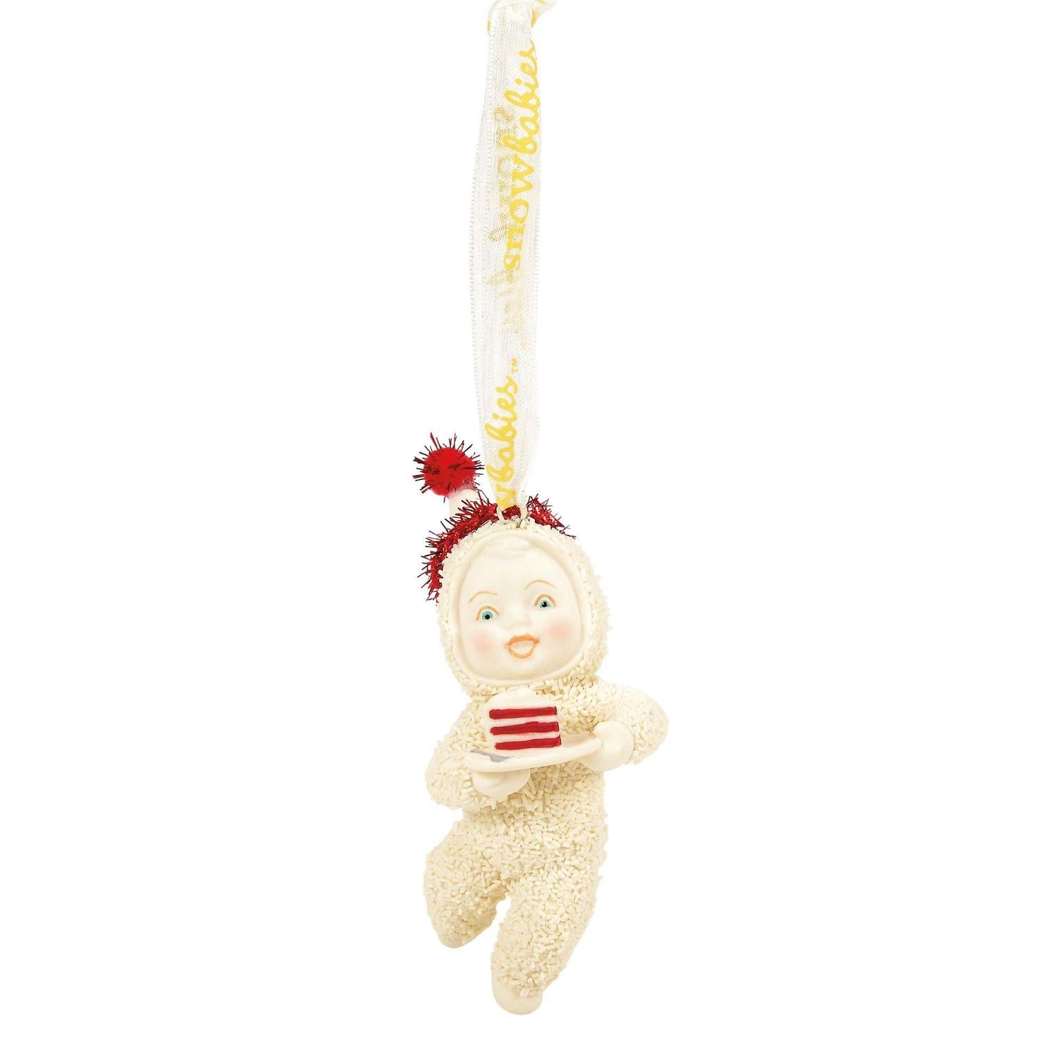 Buy Snowbabies at CountryNMoreGIfts.com Snowbaby holding cake Ornament