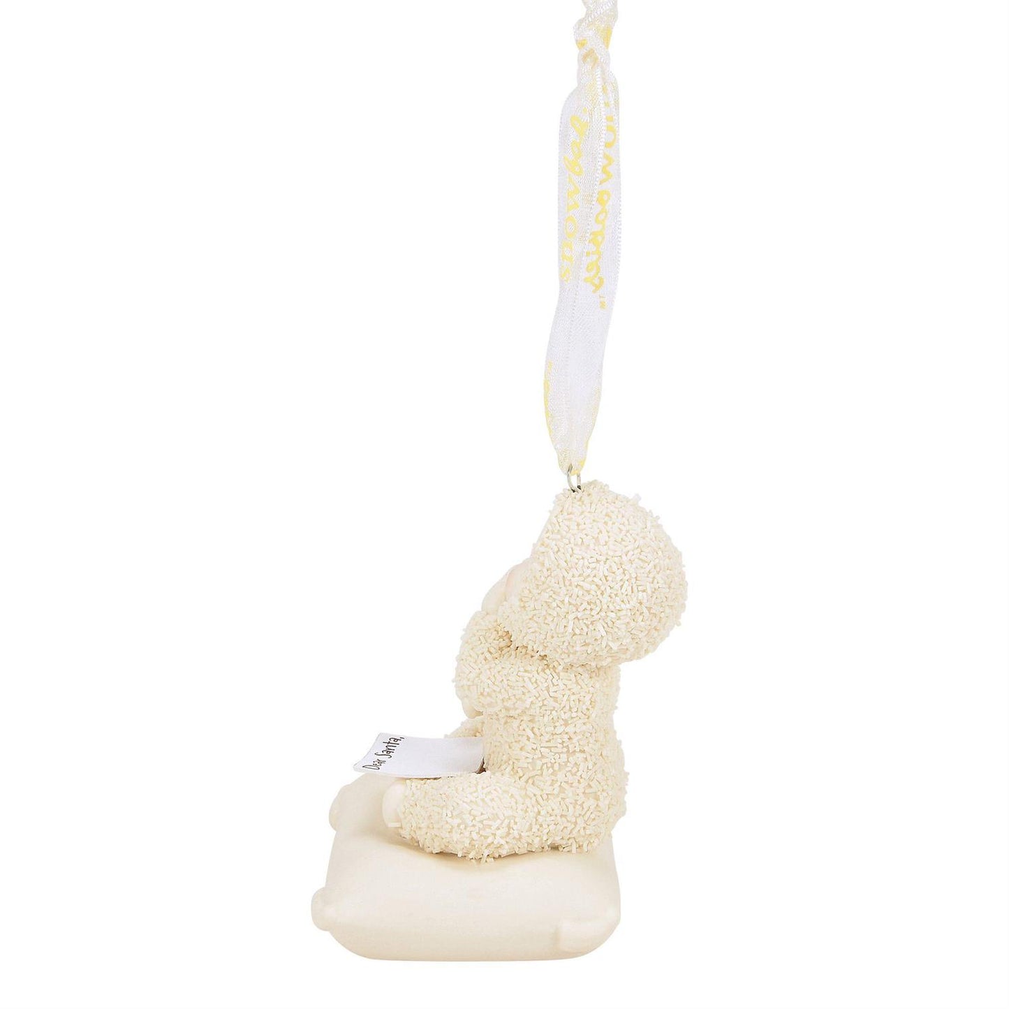 Buy Snowbabies at CountryNMoreGifts.com Snowbaby making a list for Santa Ornament