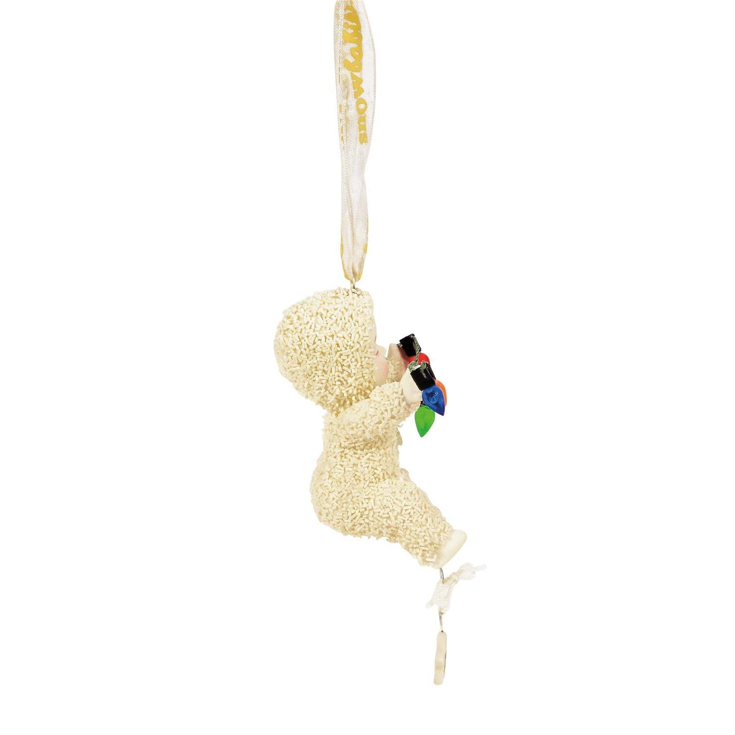 Buy Snowbabies at CountryNMoreGifts.com Snowbaby holding a string of lights Ornament