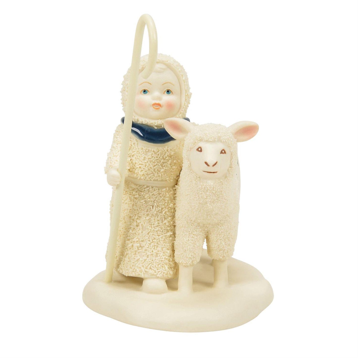Buy Snowbabies at CountryNMoreGifts.com Snowbaby holding a Staff standing next to a Sheep