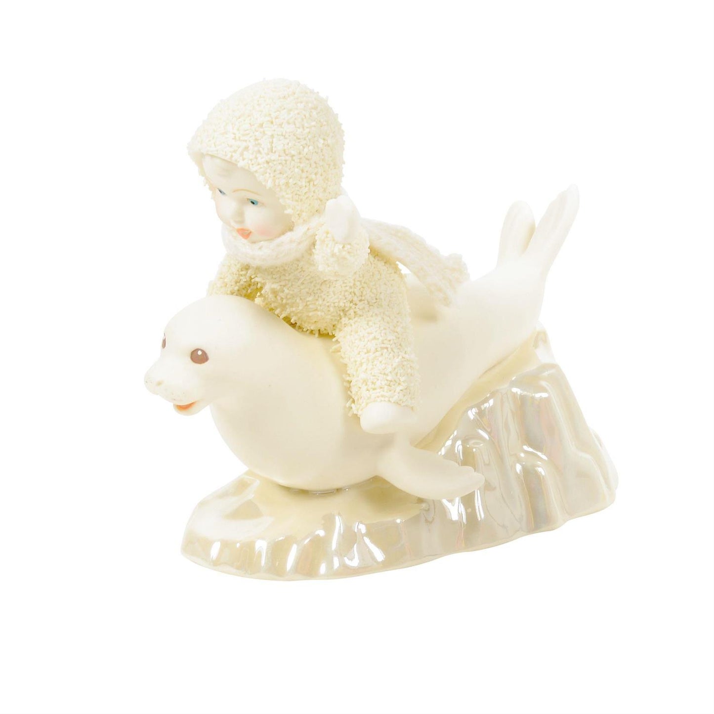 Buy Snowbabies at CountryNMoreGifts.com Snowbaby on the back of a Seal 