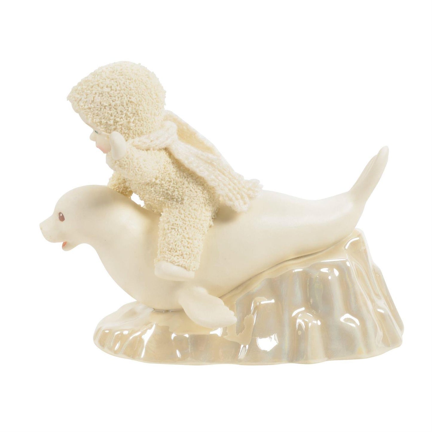 Buy Snowbabies at CountryNMoreGifts.com Snowbaby on the back of a Seal 