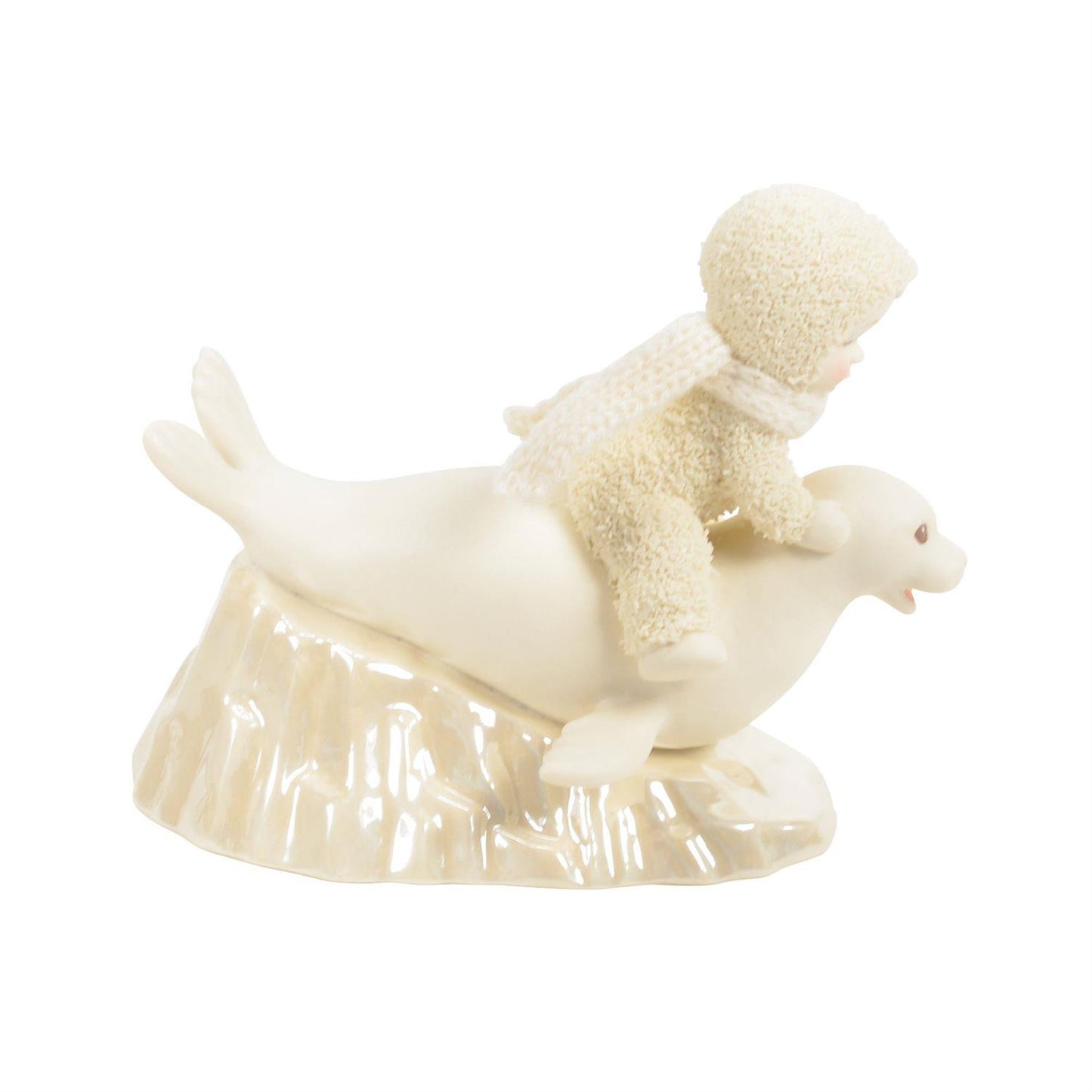 Buy Snowbabies at CountryNMoreGifts.com Snowbaby on the back of a Seal 